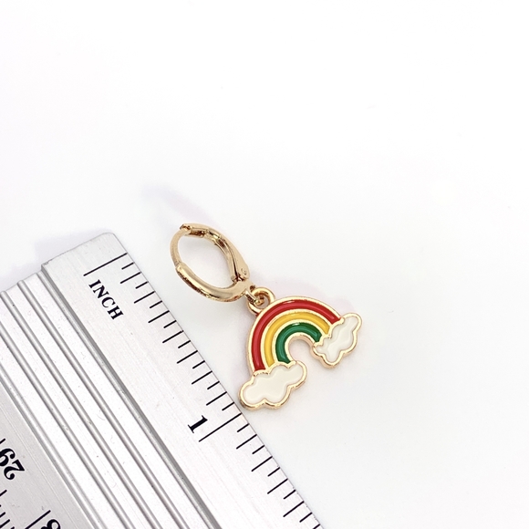 Rainbow Charm Earrings - Picture 5 of 5